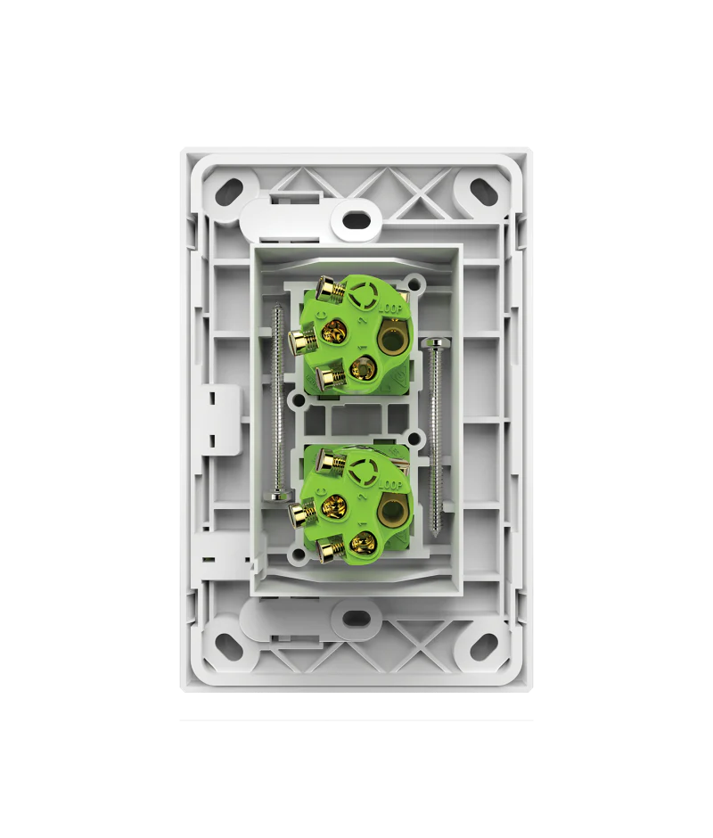 Snow Leopard 2 Gang Vertical Switch, Available in 4 Colours - Image 3