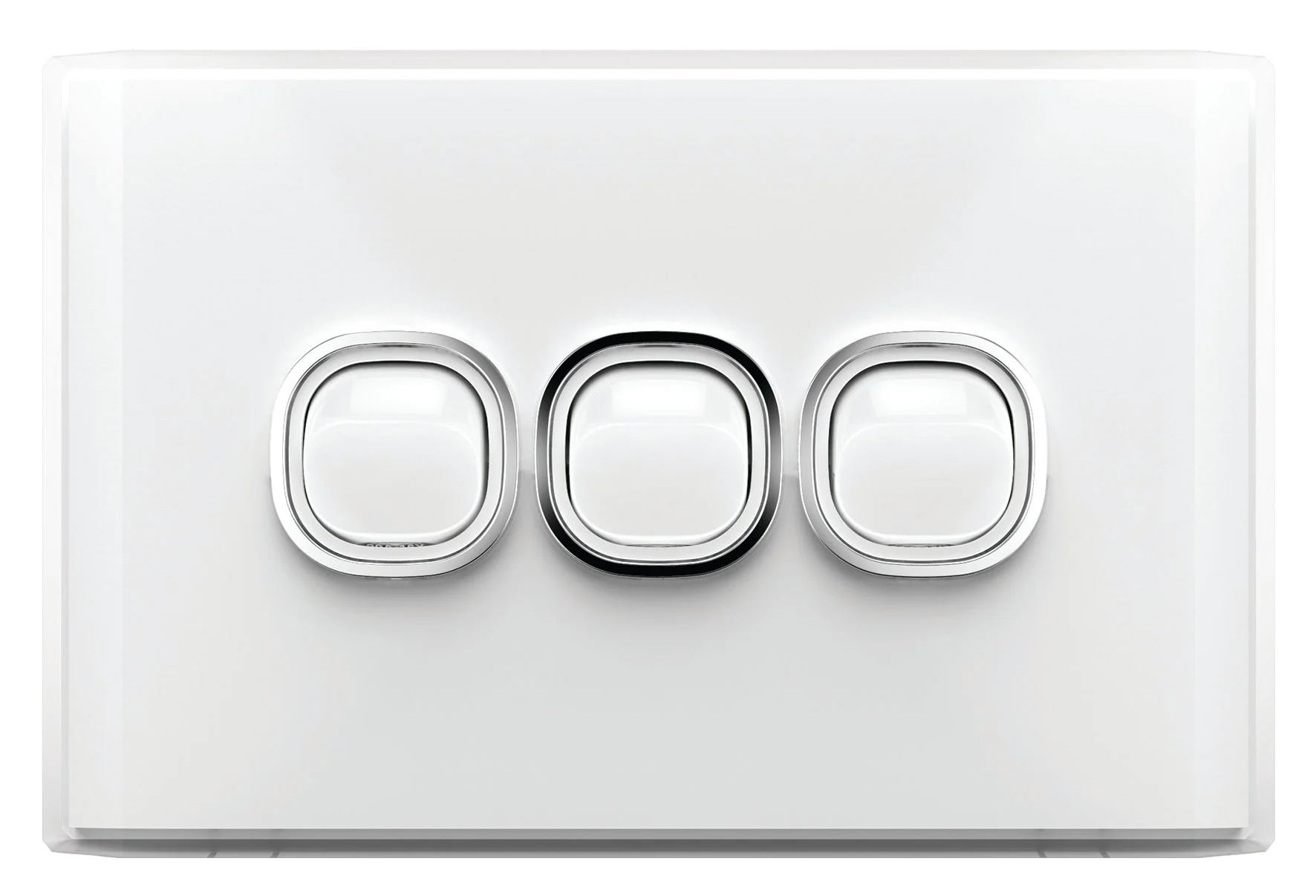 Snow Leopard 3 Gang Horizontal Switch, Available in 4 Colours - Image 5