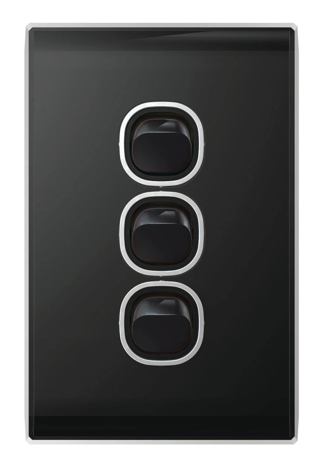 Snow Leopard 3 Gang Vertical Switch, Available in 4 Colours