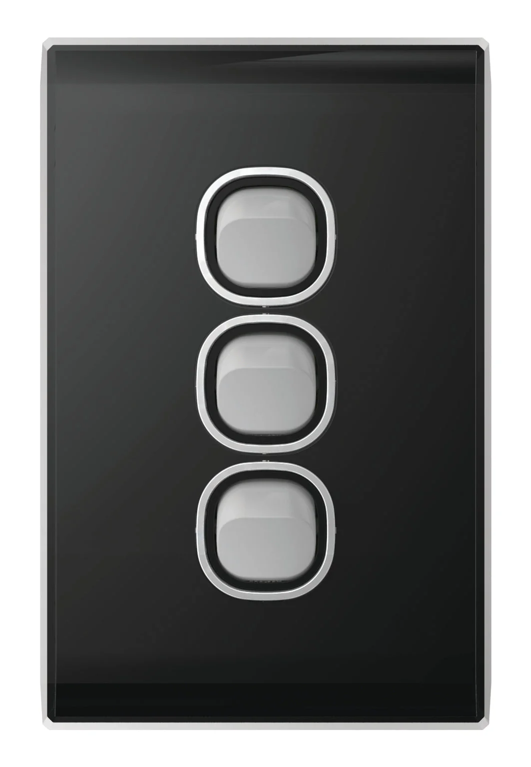 Snow Leopard 3 Gang Vertical Switch, Available in 4 Colours - Image 2