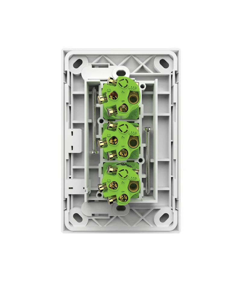 Snow Leopard 3 Gang Vertical Switch, Available in 4 Colours - Image 4