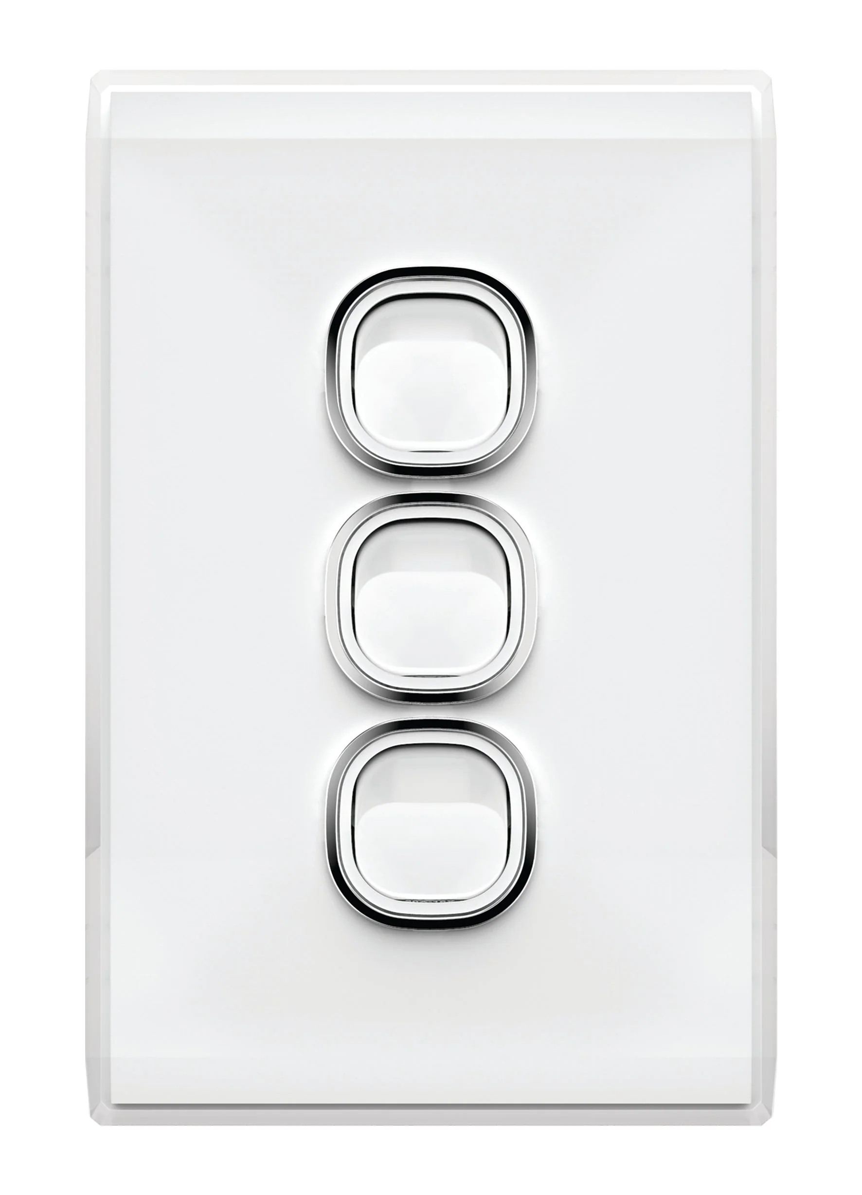 Snow Leopard 3 Gang Vertical Switch, Available in 4 Colours - Image 5