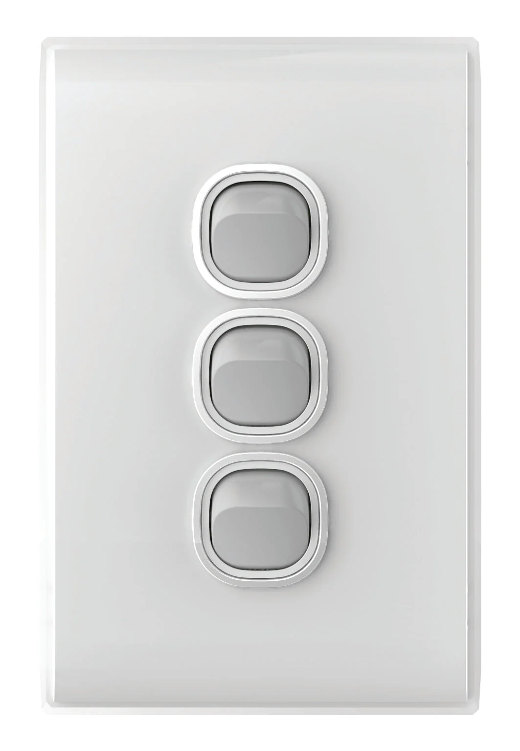Snow Leopard 3 Gang Vertical Switch, Available in 4 Colours - Image 6