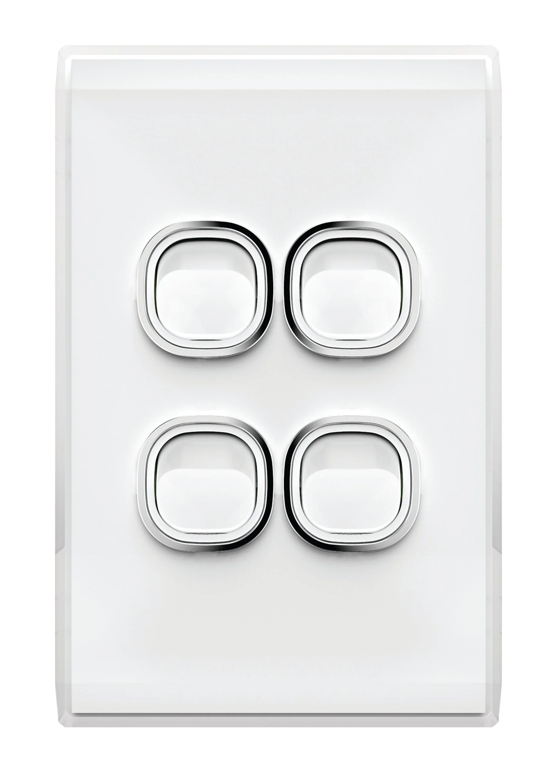 Snow Leopard 4 Gang Vertical Switch, Available in 4 Colours - Image 5