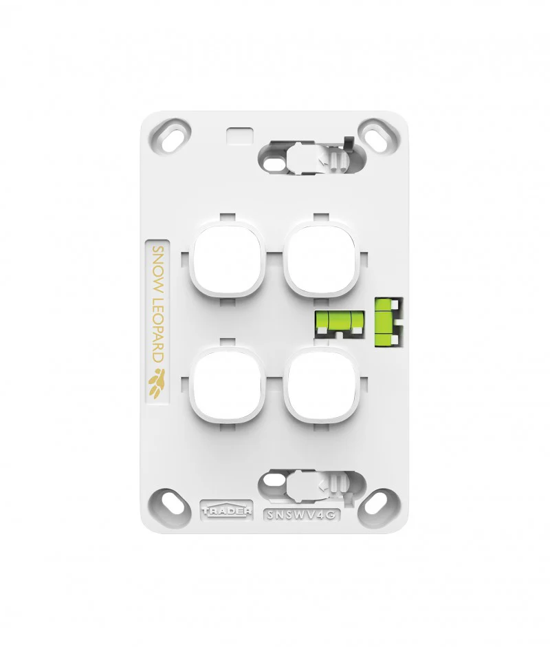 Snow Leopard 4 Gang Grid & Plate, Available in 2 Colours - Image 3
