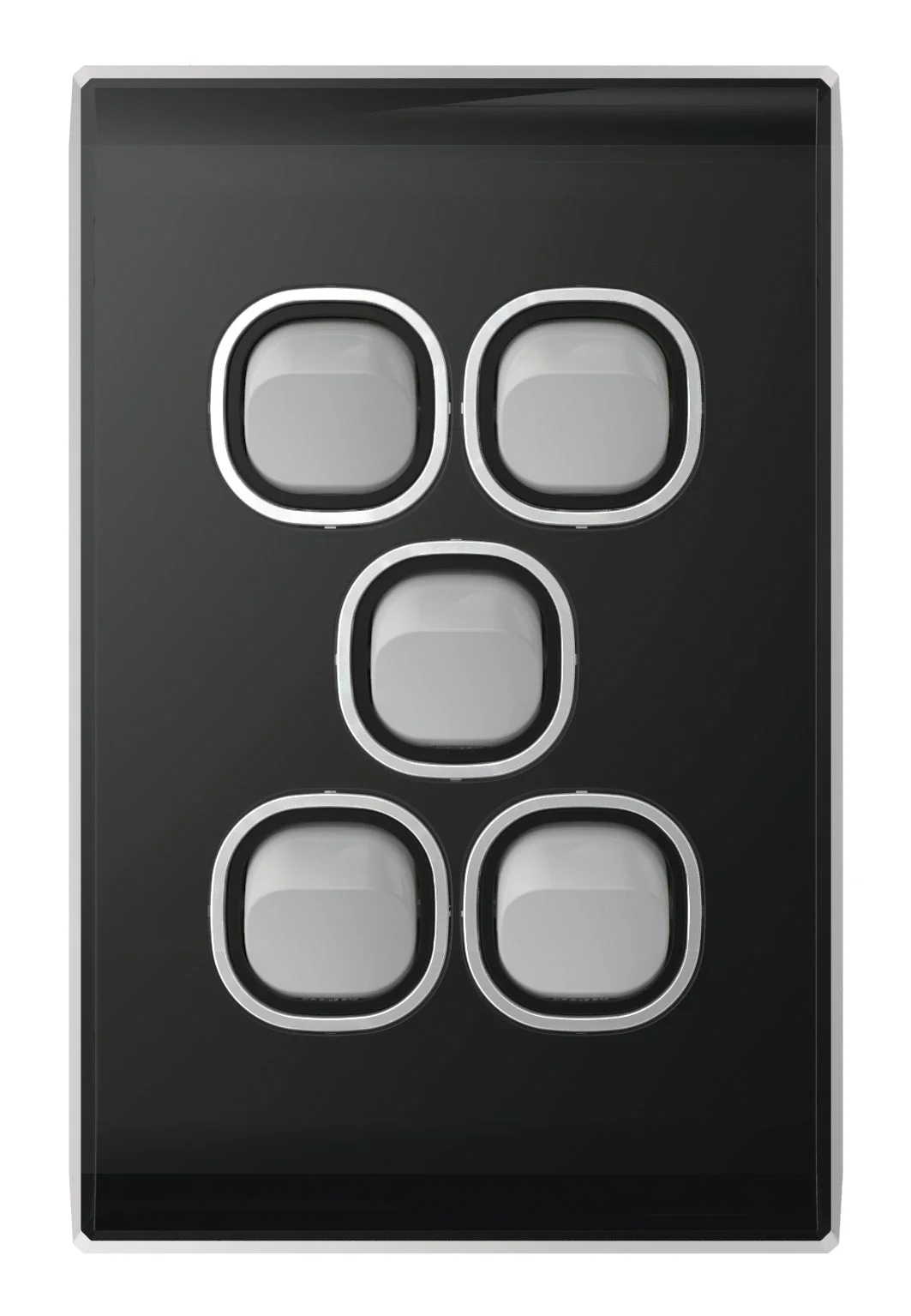 Snow Leopard 5 Gang Vertical Switch, Available in 4 Colours - Image 3
