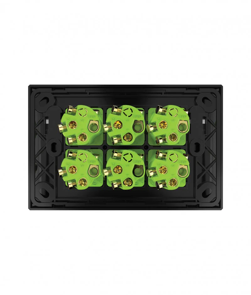 Snow Leopard 6 Gang Horizontal Switch, Available in 4 Colours - Image 3