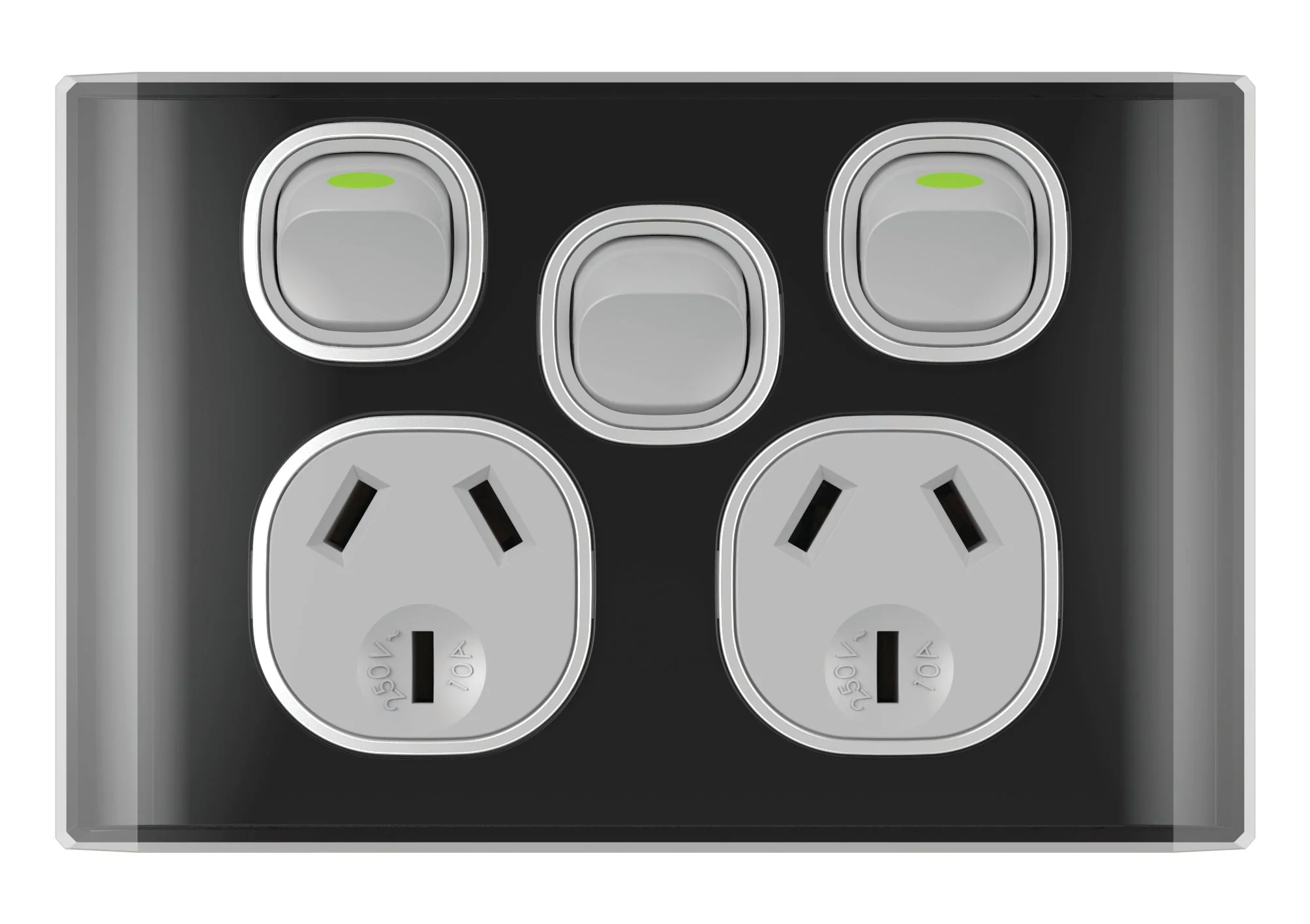 Snow Leopard Double Powerpoint With Extra Switch, Available in 4 Colours - Image 6