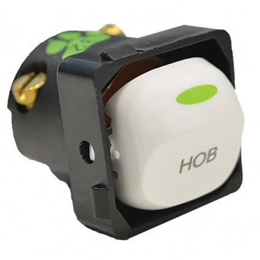 Trader Cats Eye 32a Switched Mechanism Marked HOB, Available in 4 Colours