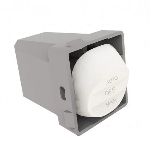 Trader Meerkat Standard 3 Position Switched Mechanism Marked AUTO/OFF/MAN, Available in 4 Colours