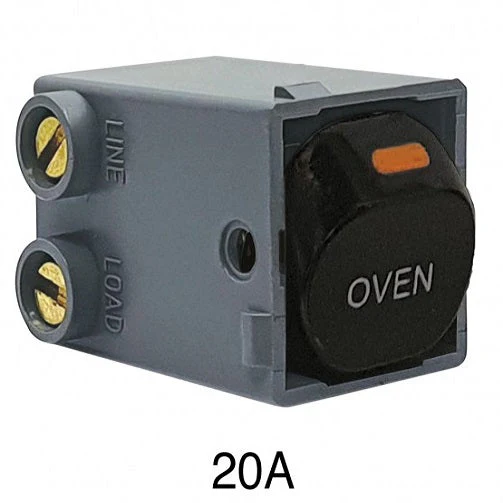Trader Meerkat Standard 20a Double Pole Switched Mechanism Marked OVEN, Available in 2 Colours - Image 2