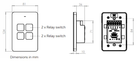 Zimi Senoa 4 Button Multi Purpose Smart Switch - Image 4