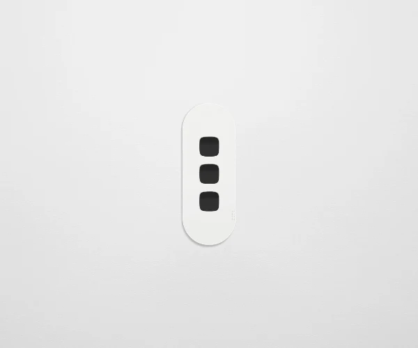 ZETR 12 Surface 3 Gang Switch Grid, Available in 2 Colours - Image 3