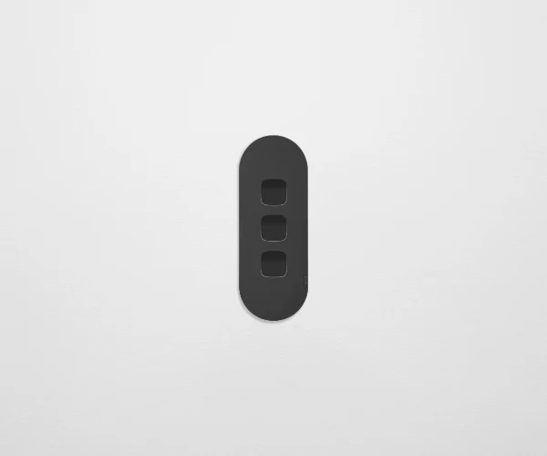 ZETR 12 Surface 3 Gang Switch Grid, Available in 2 Colours - Image 4
