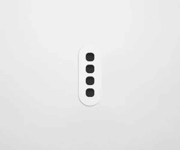 ZETR 12 Surface 4 Gang Switch Grid, Available in 2 Colours - Image 3