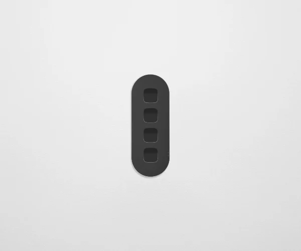ZETR 12 Surface 4 Gang Switch Grid, Available in 2 Colours - Image 4