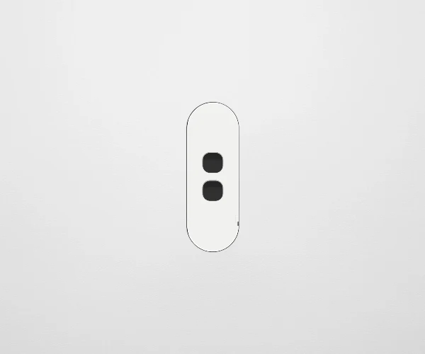 ZETR 13 Flush 2 Gang Switch Grid, Available in 2 Colours - Image 3