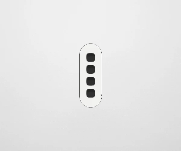 ZETR 13 Flush 4 Gang Switch Grid, Available in 2 Colours - Image 3
