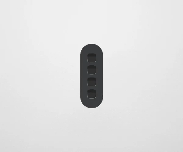 ZETR 13 Flush 4 Gang Switch Grid, Available in 2 Colours - Image 4