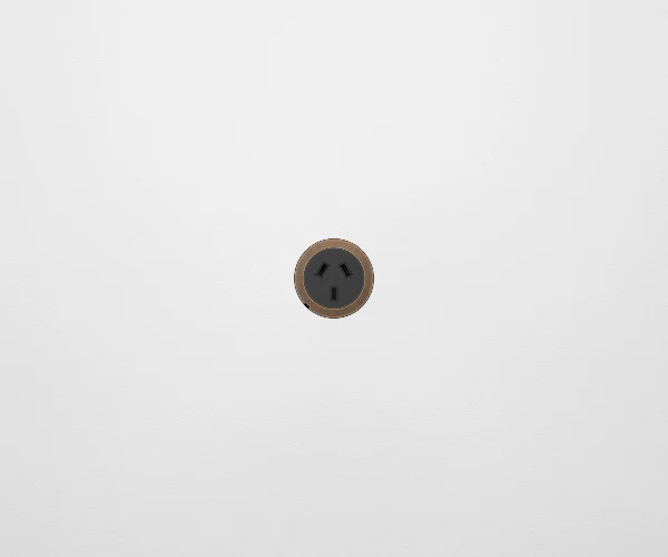 ZETR 48 Round Black Single Outlet Flat Carbon Faceplate, Available in 7 Colours - Image 4