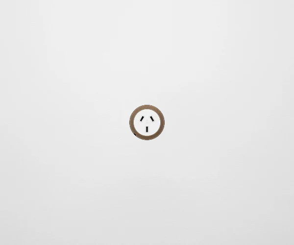 ZETR 48 Round White Single Outlet Flat Carbon Faceplate, Available in 7 Colours - Image 4