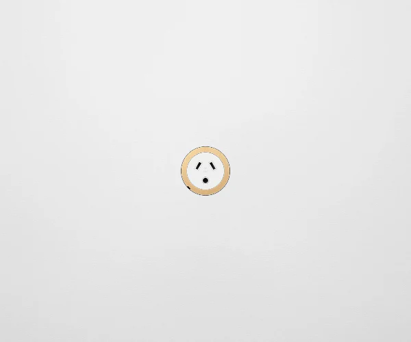 ZETR 48 Round White Single Outlet Round Pin Carbon Faceplate, Available in 7 Colours - Image 8