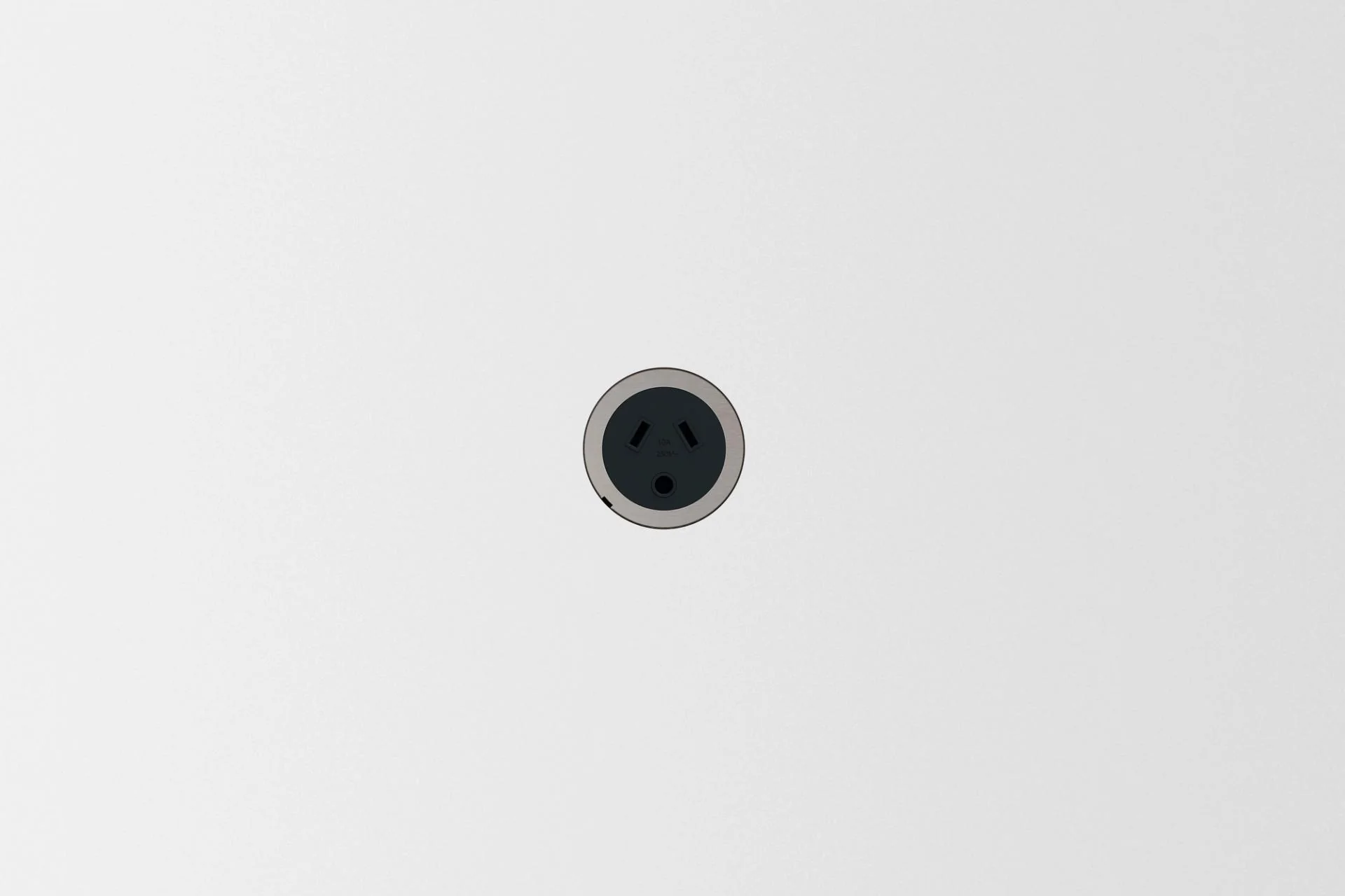 ZETR 48 Round Black Single Outlet Round Pin Carbon Faceplate, Available in 7 Colours - Image 6