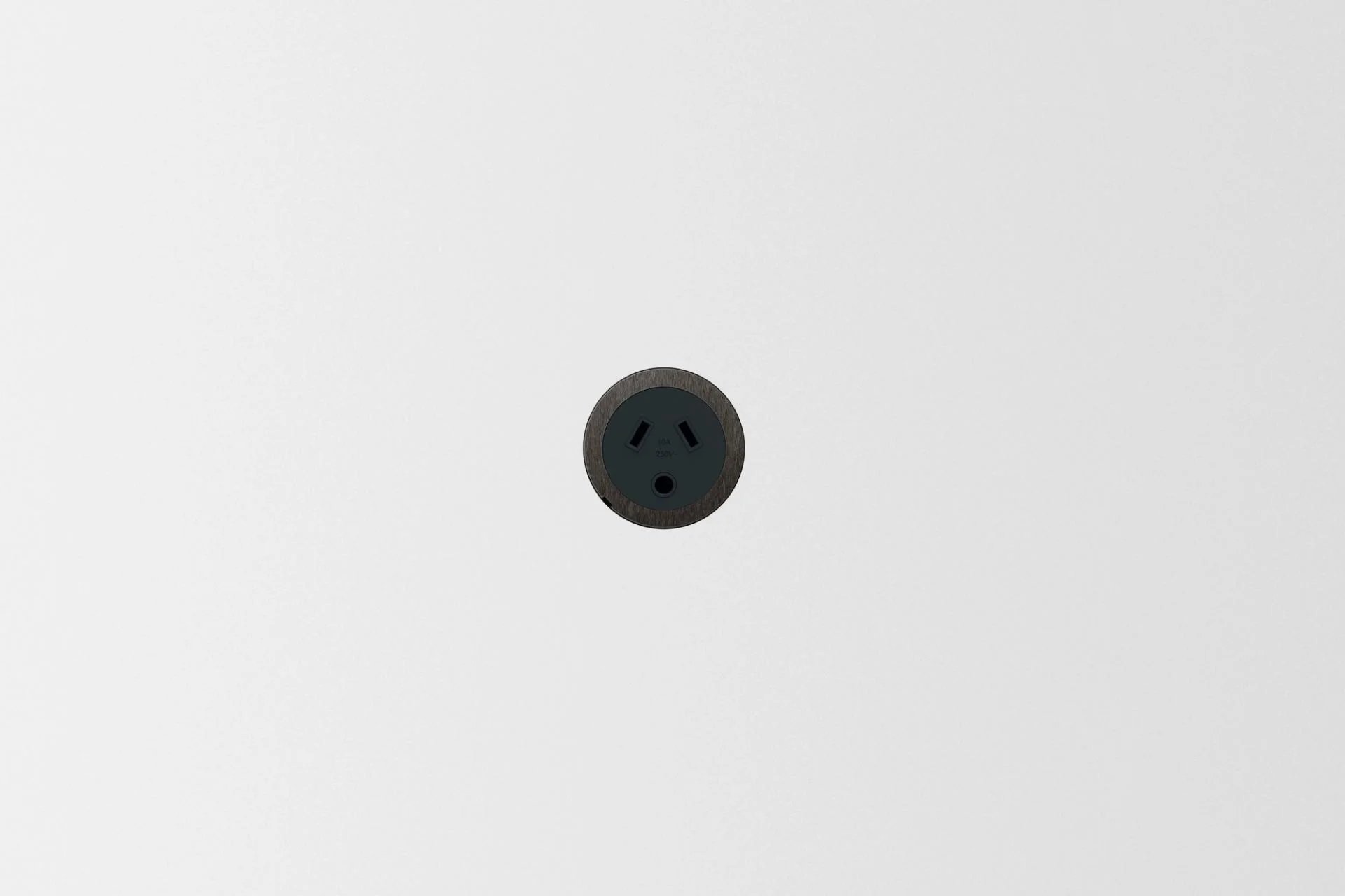 ZETR 48 Round Black Single Outlet Round Pin Carbon Faceplate, Available in 7 Colours - Image 7