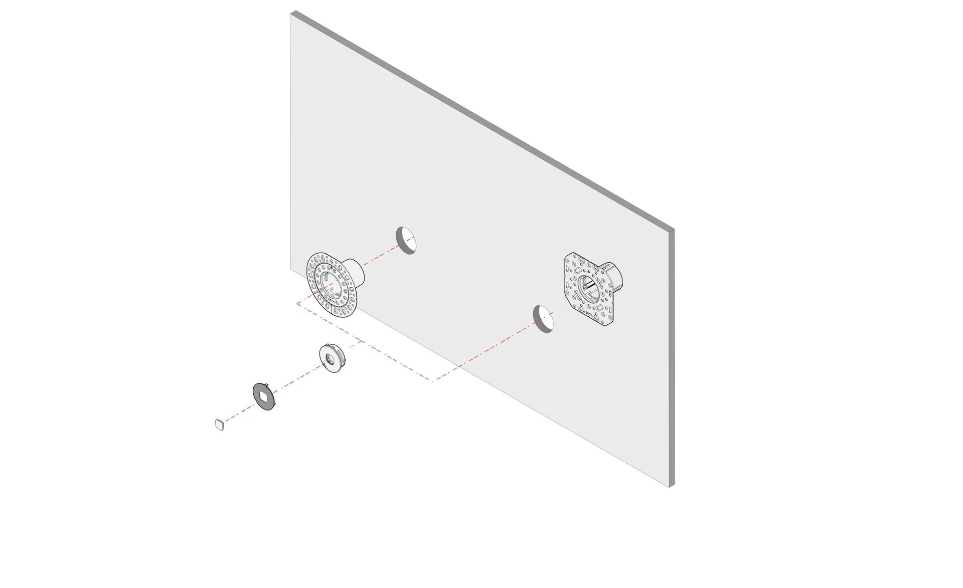 ZETR 48 Round 1 Gang Switch Grid H Shape, Available in 2 Colours - Image 4