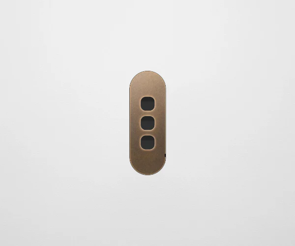 ZETR 13 Carbon 3 Gang Switch Faceplate, Available in 4 Colours - Image 4