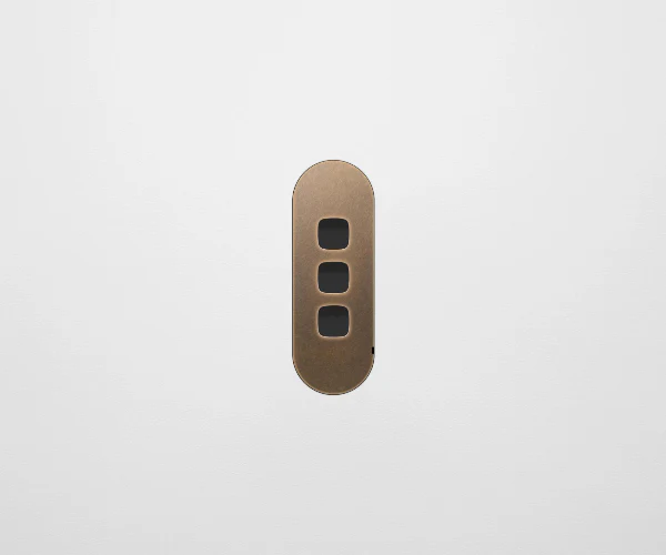 ZETR 13 Carbon 3 Gang Switch Faceplate, Available in 4 Colours - Image 5