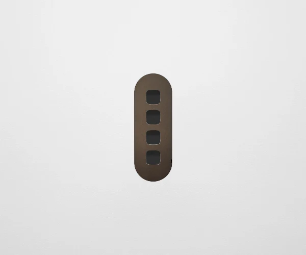 ZETR 13 Carbon 4 Gang Switch Faceplate, Available in 4 Colours - Image 5