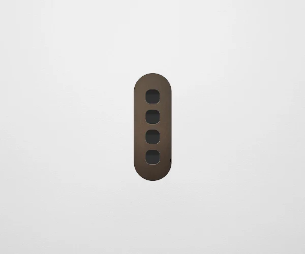 ZETR 13 Carbon 4 Gang Switch Faceplate, Available in 4 Colours - Image 6