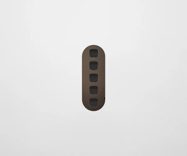 ZETR 13 Carbon 5 Gang Switch Faceplate, Available in 4 Colours - Image 6