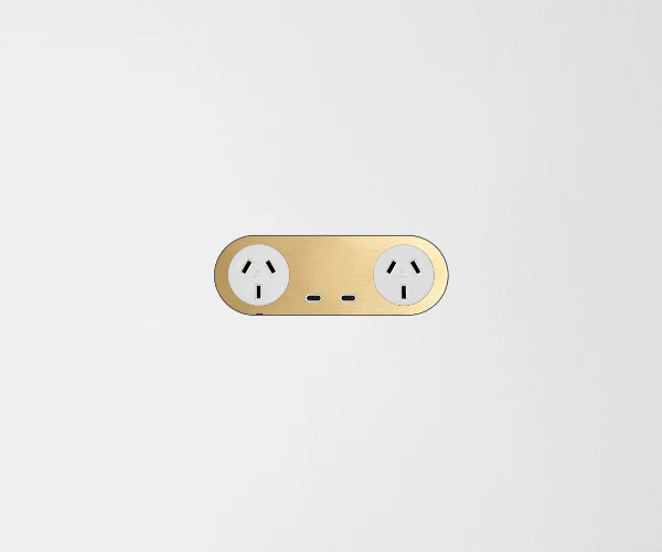 ZETR 13 Carbon Double Outlet USBC Faceplate, Available in 3 Colours