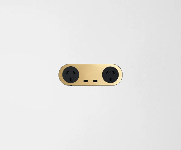 ZETR 13 Carbon Double Outlet USBC Faceplate, Available in 3 Colours - Image 2