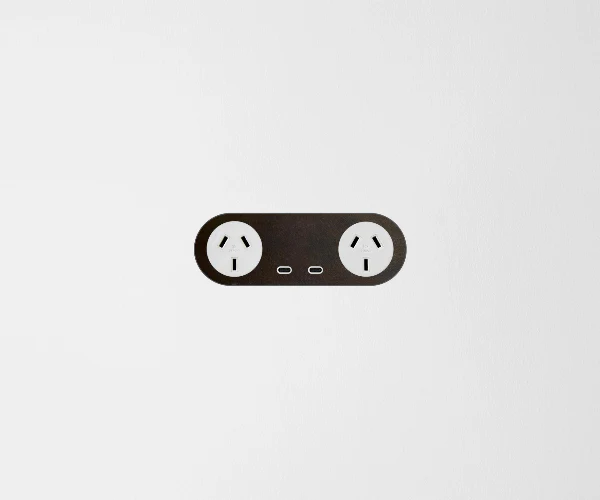 ZETR 13 Carbon Double Outlet USBC Faceplate, Available in 3 Colours - Image 7