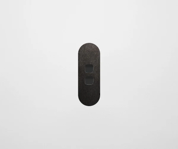 ZETR 13 Carbon Nano 2 Gang Switch Faceplate, Available in 4 Colours - Image 8