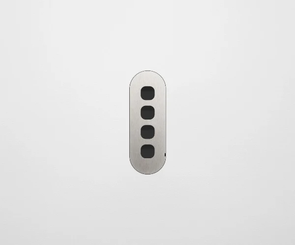 ZETR 13 Carbon Nano 4 Gang Switch Faceplate, Available in 4 Colours - Image 5