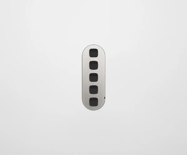 ZETR 13 Carbon Nano 5 Gang Switch Faceplate, Available in 4 Colours - Image 3
