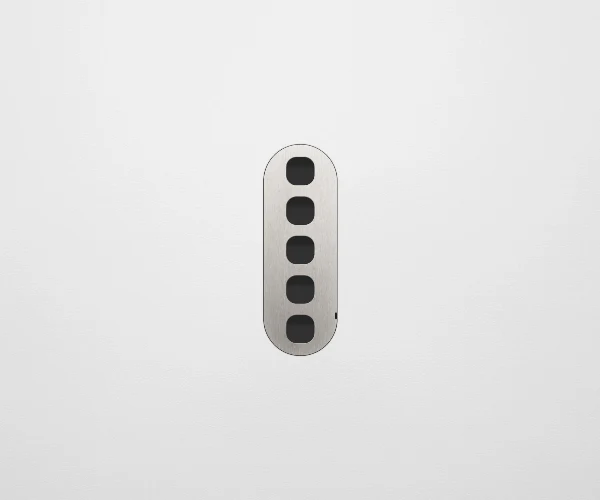 ZETR 13 Carbon Nano 5 Gang Switch Faceplate, Available in 4 Colours - Image 4