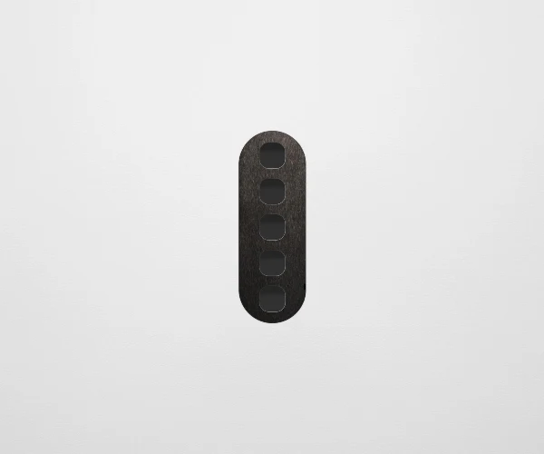 ZETR 13 Carbon Nano 5 Gang Switch Faceplate, Available in 4 Colours - Image 8