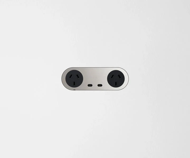 ZETR 13 Carbon Nano Double Outlet USBC Module Faceplate, Available in 4 Colours - Image 6