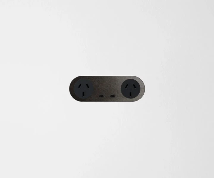 ZETR 13 Carbon Nano Double Outlet USBC Module Faceplate, Available in 4 Colours - Image 8